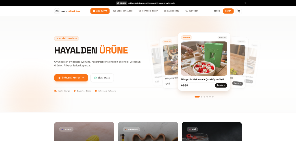 Spexa E-Ticaret Yazılımı Arayüzü