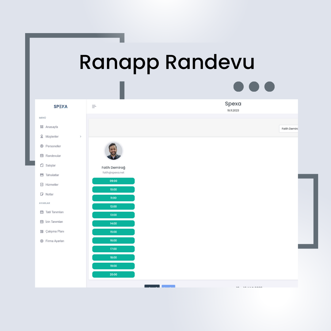 Ranapp Randevu Yönetim Sistemi